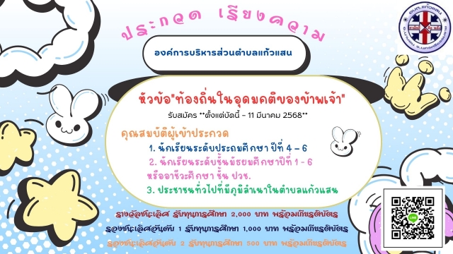 ประกวดเรียงความ ท้องถิ่นในอุดมคติของข้าพเจ้า